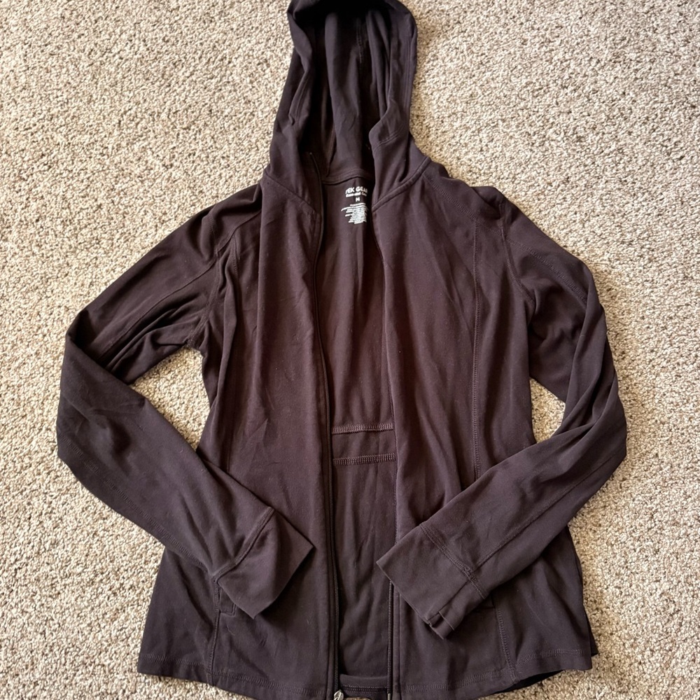Tek Gear Essential Black Zip up hoodie
